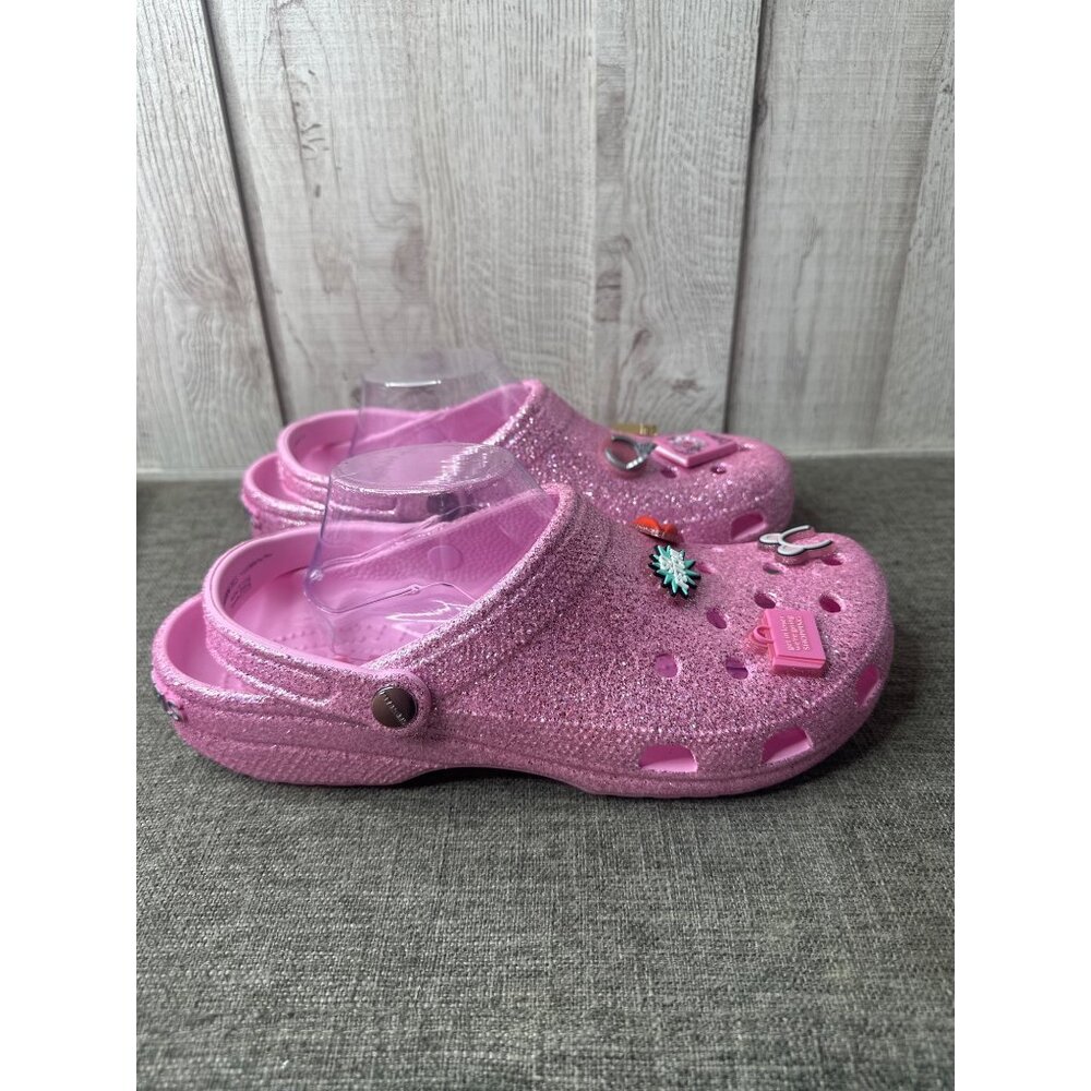 RESERVED for glitterqueen1901 Bundle of 4 Crocs Mean Girls Pink Glitter Clogs - Picture 2 of 13